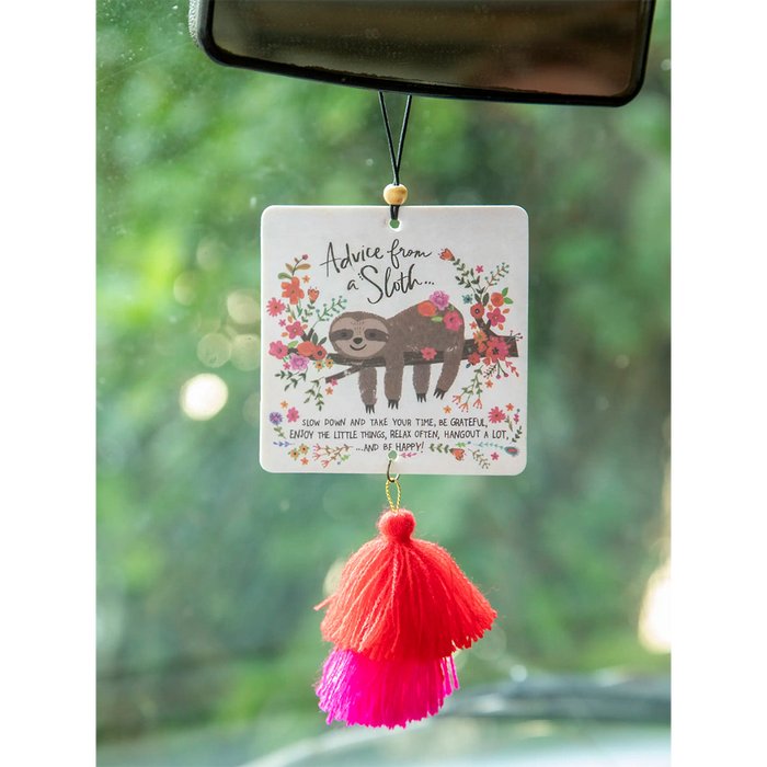Natural Life : Car Air Freshener - Advice From A Sloth