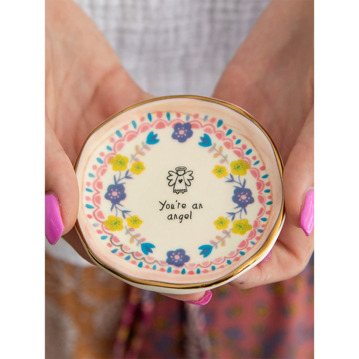 Natural Life : Ceramic Giving Trinket Dish - You're An Angel
