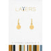 Center Court : Gold Disc Huggie Layers Earrings - Center Court : Gold Disc Huggie Layers Earrings