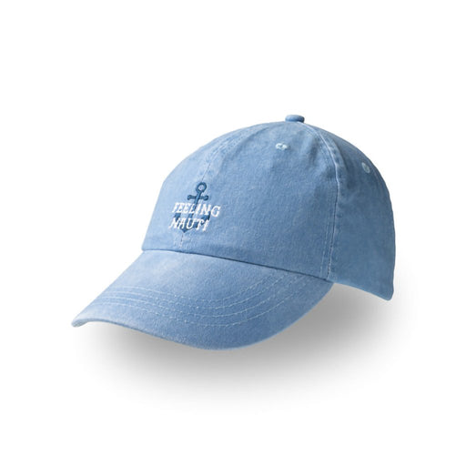 DM Merchandising : Pacific Brim "Feelin Nauti" Classic Hat in Light Blue - DM Merchandising : Pacific Brim "Feelin Nauti" Classic Hat in Light Blue