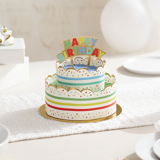 Hallmark : Birthday Cake 3D Pop-Up Paper Party Decor - Hallmark : Birthday Cake 3D Pop-Up Paper Party Decor