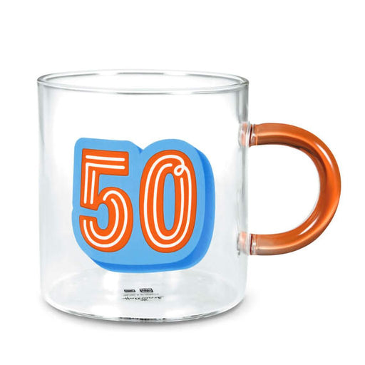Hallmark : Glass 50th Birthday Mug, 17.5 oz. - Hallmark : Glass 50th Birthday Mug, 17.5 oz.
