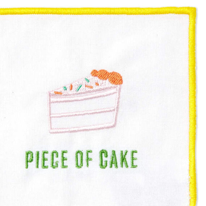 Hallmark : Piece of Cake Assorted Fabric Beverage Napkins, Set of 4 - Hallmark : Piece of Cake Assorted Fabric Beverage Napkins, Set of 4