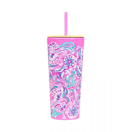 Lilly Pulitzer : Don't Be Jelly Tumbler with Straw - Lilly Pulitzer : Don't Be Jelly Tumbler with Straw