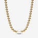 PANDORA : Treated Freshwater Cultured Pearl & Beads Collier Necklace - Gold Plated - PANDORA : Treated Freshwater Cultured Pearl & Beads Collier Necklace - Gold Plated