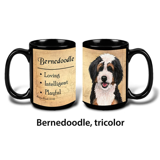 Pet Gift USA : Bernedoodle - Tri-Color - My Faithful Friends Mug 15oz - Pet Gift USA : Bernedoodle - Tri-Color - My Faithful Friends Mug 15oz