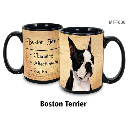 Pet Gift USA : Boston Terrier - Frise - My Faithful Friends Mug 15oz - Pet Gift USA : Boston Terrier - Frise - My Faithful Friends Mug 15oz