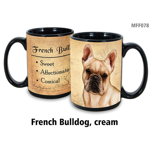 Pet Gift USA : French Bulldog Cream - My Faithful Friends Mug 15oz - Pet Gift USA : French Bulldog Cream - My Faithful Friends Mug 15oz