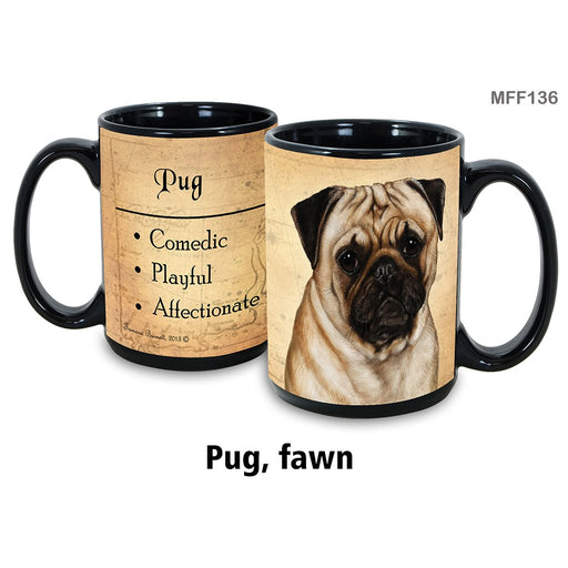 Pet Gift USA : Pug - My Faithful Friends Mug 15oz - Pet Gift USA : Pug - My Faithful Friends Mug 15oz