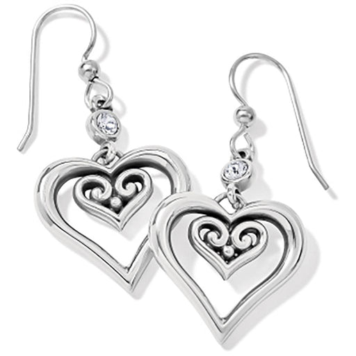 Brighton : Alcazar Duet Heart French Wire Earrings -