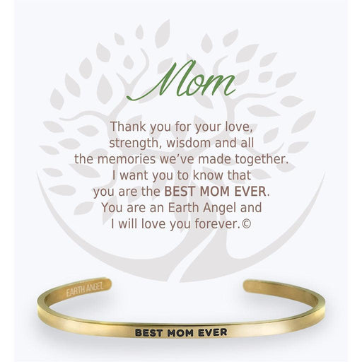Earth Angel : Mom Cuff Bracelet in Gold -