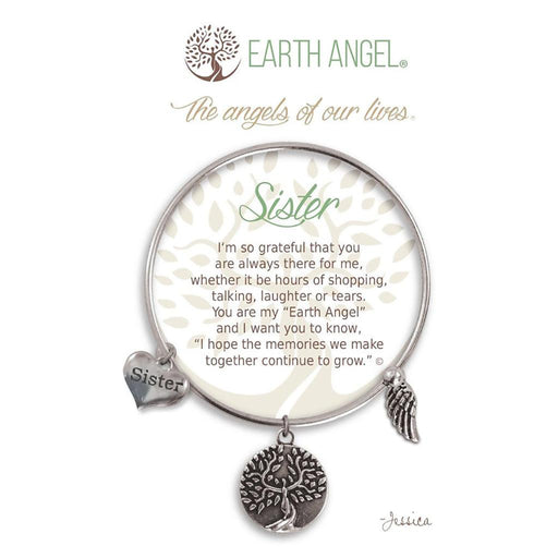 Earth Angel : Sister Bracelet in Silver -