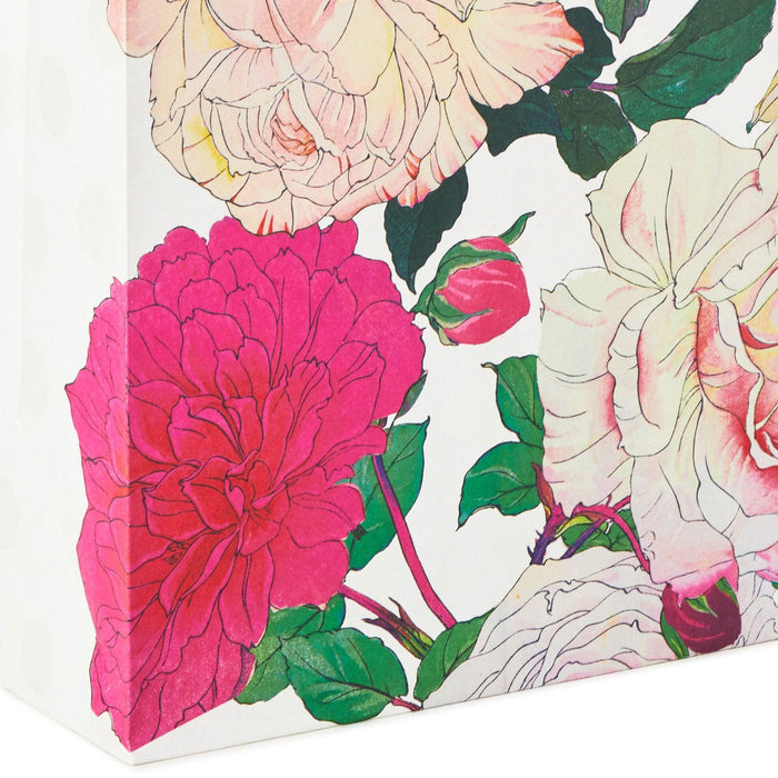 Hallmark : 13" Illustrated Roses Large Gift Bag -