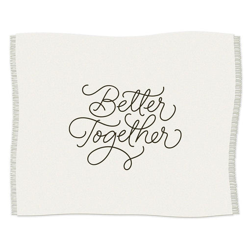 Hallmark : Better Together Embroidered Throw Blanket, 80x60 -