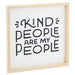 Hallmark : Kind People Are My People Framed Quote Sign, 12x12 -