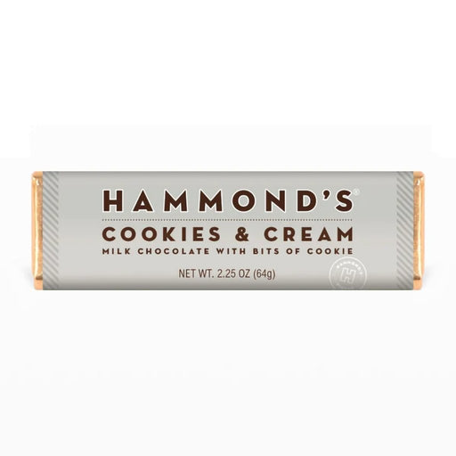 Hammond's Candies : Cookies And Cream Milk Chocolate Candy Bar - Hammond's Candies : Cookies And Cream Milk Chocolate Candy Bar