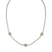 John Medeiros : Infinity Knot 3 Station Two Tone Necklace -
