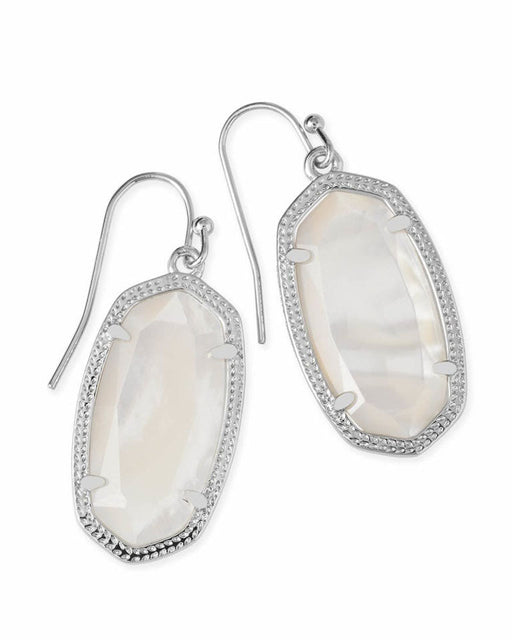 Kendra Scott : Dani Silver Drop Earrings in Ivory Pearl - Kendra Scott : Dani Silver Drop Earrings in Ivory Pearl