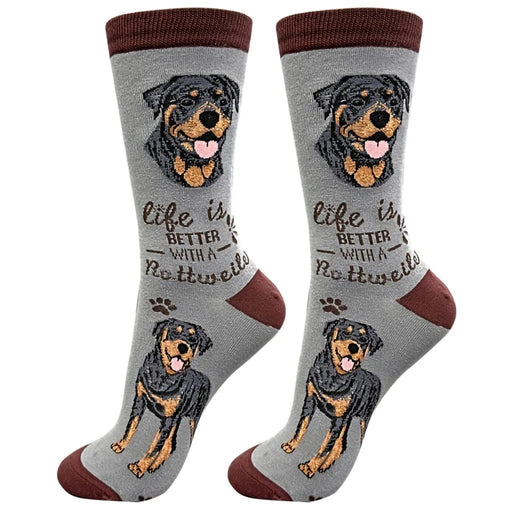 Life Is Better With A Rottweiler Unisex Socks - Life Is Better With A Rottweiler Unisex Socks