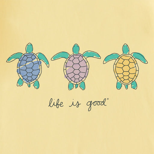 Life Is Good : Women's Three Turtles Crusher-LITE Vee - Life Is Good : Women's Three Turtles Crusher-LITE Vee
