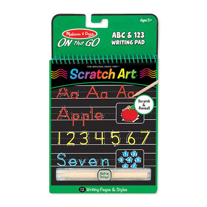 Melissa & Doug : Scratch Art - ABC & 123 Writing Pad -