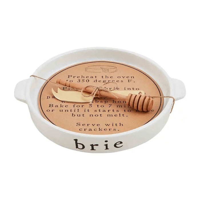 Mud Pie : Ceramic Brie Baker Set -
