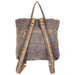 Myra Bag : Daisy Delight Upcycled Canvas Backpack -