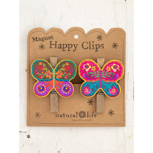Natural Life : Magnet Bag Clips, Set of 2 - Butterfly - Natural Life : Magnet Bag Clips, Set of 2 - Butterfly