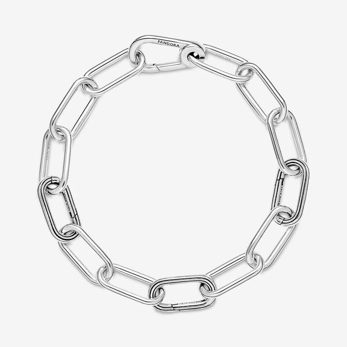 PANDORA : Pandora ME Link Chain Bracelet with 3 Connectors in Sterling Silver -