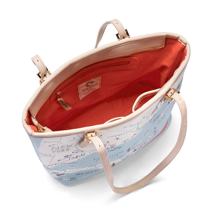 Spartina 449 : Northeastern Harbors Small Map Tote -