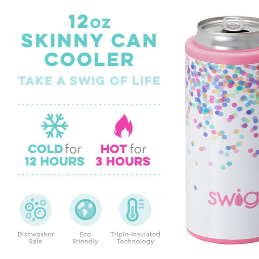 Swig : Confetti Skinny Can Cooler (12oz) -