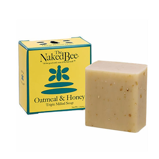 The Naked Bee : Oatmeal & Honey Triple-Milled Bar Soap in Orange Blossom Honey (2 Asstd Sizes) -