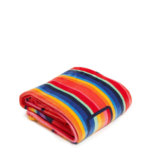 Vera Bradley : Plush Throw Blanket in Pride Love Stripe - Vera Bradley : Plush Throw Blanket in Pride Love Stripe