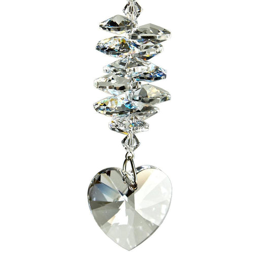 Woodstock Chimes : Crystal Heart Cascade Suncatcher - Ice - Woodstock Chimes : Crystal Heart Cascade Suncatcher - Ice - Annies Hallmark and Gretchens Hallmark, Sister Stores