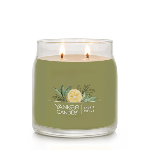 Yankee Candle : Signature Medium Jar Candle in Sage & Citrus -