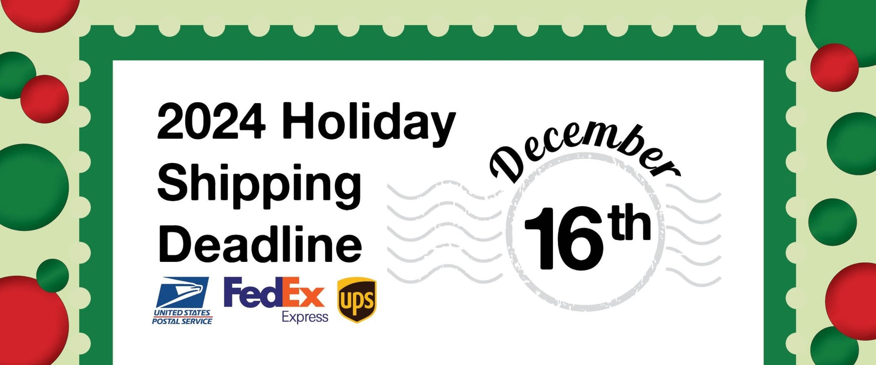 2024 Holiday Shipping Deadlines - Annies Hallmark and Gretchens Hallmark