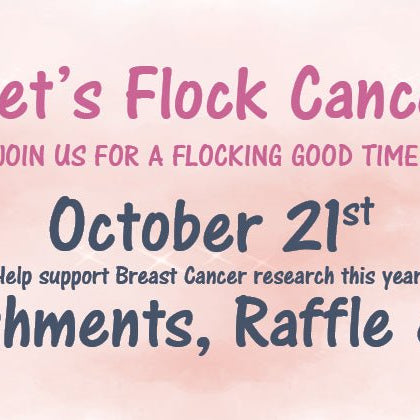 Pink Out! Let's Flock Cancer! - Annies Hallmark and Gretchens Hallmark