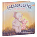 Book titled 'Granddaughter You Are Loved' with illustrations of an elephant and a child on the cover.
