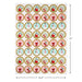 Sheet of Christmas-themed stickers with Santa Claus designs on a white background