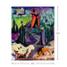 Jigsaw puzzle with  Disney's Villain characters  with dimensions 24" x 30", on a white background. 