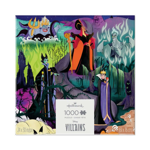 Disney Villains puzzle packaging with characters and colorful design