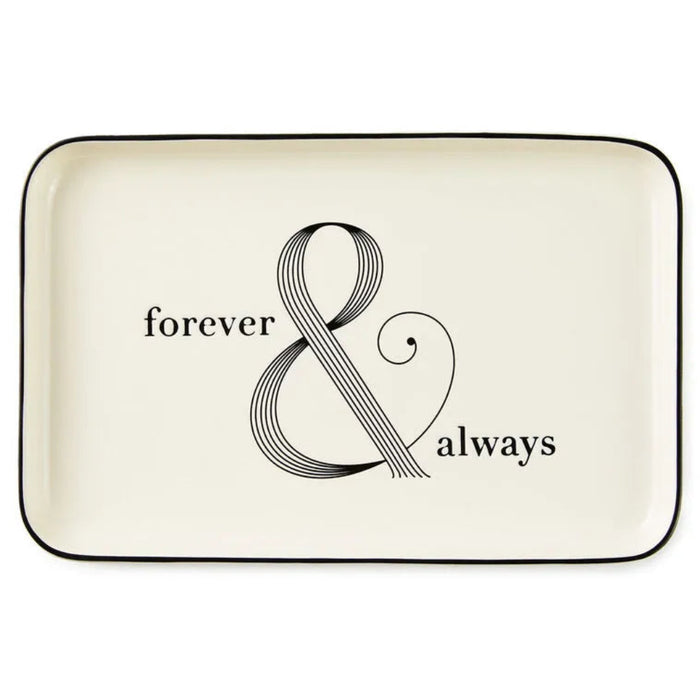 birds eye view of hallmark's  Forever & Always Serving Platter