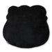  Backside of Black plushy pillow with lights and  'Property of Sanderson Sisters' text and purple top on a white background