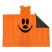 Hallmark Disney Mickey Mouse Jack-o'-Lantern Oversized Hooded Blanket 70x50 laid flat showing full design
