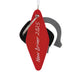 Red keychain with 'New Driver 2025' text on a white background