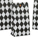 Hallmark Black Checkered Halloween Paper Goodie Bags with Stickers, Pack of 13