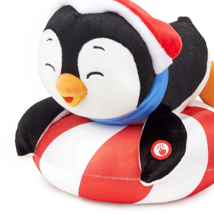 Hallmark : Playful Penguins Sledding All the Way Plush With Sound and Motion