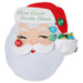 Santa Claus advent calendar with colorful small gifts inside each numbered pocket.