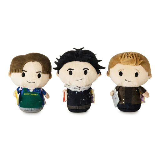  Hallmark itty bittys® Gilmore Girls Dean, Jess, and Logan plush figures set of 3, featuring three collectible character plush toys from the popular TV series.