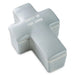 White ceramic cross with 'Trust in the Lord' text on a white background